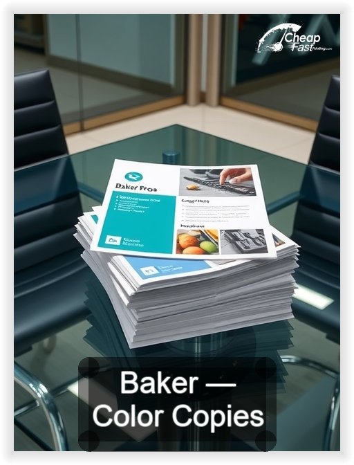 Baker business card design sample