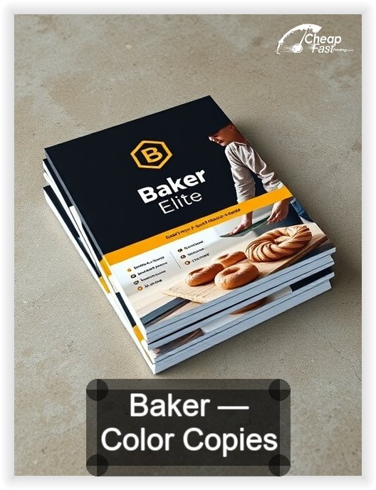 Baker business card design sample