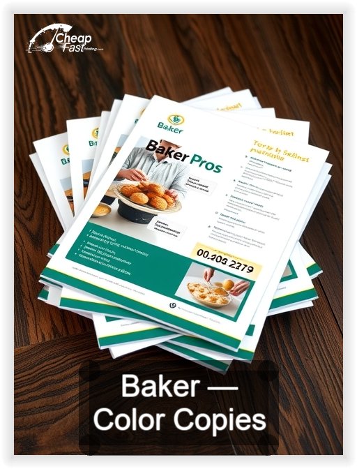 Baker business card design sample