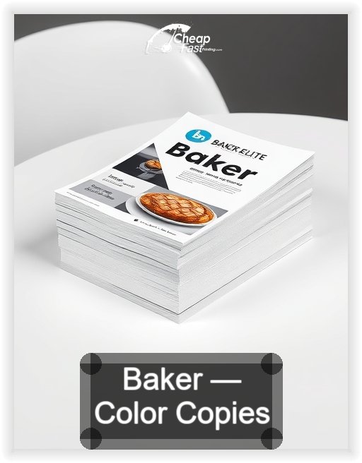 Baker business card design sample