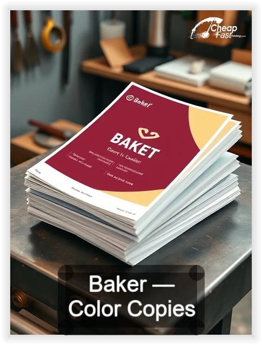 Baker business card design sample