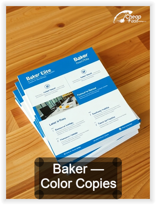 Baker business card design sample