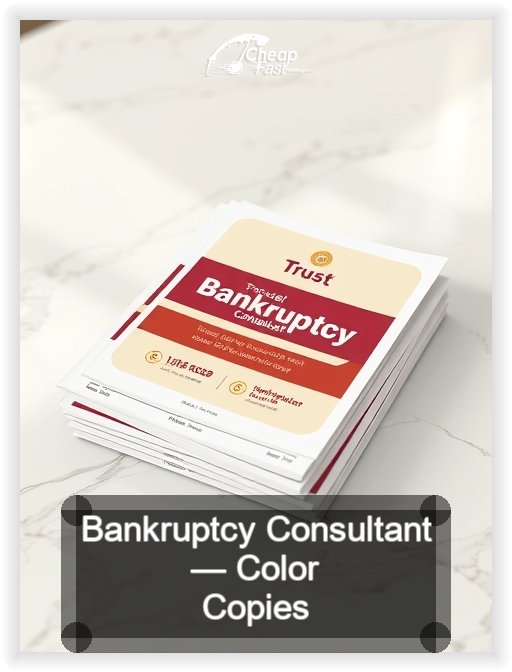 Bankruptcy Consultant business card design sample