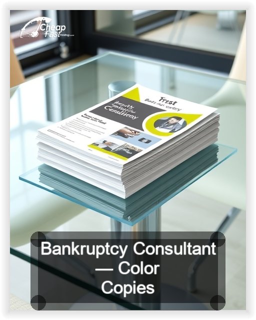 Bankruptcy Consultant business card design sample