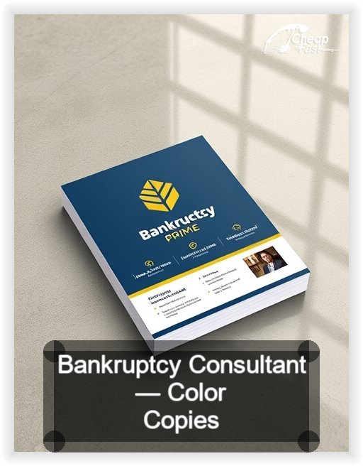 Bankruptcy Consultant business card design sample