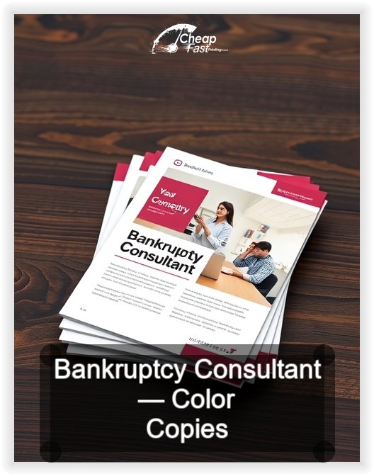 Bankruptcy Consultant business card design sample