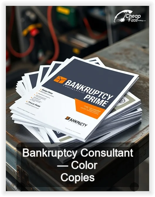 Bankruptcy Consultant business card design sample