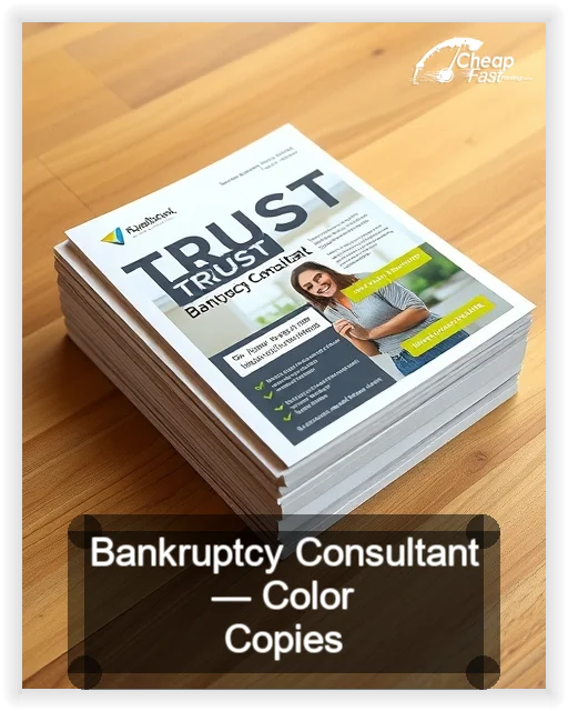 Bankruptcy Consultant business card design sample