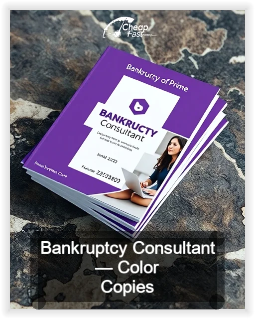 Bankruptcy Consultant business card design sample