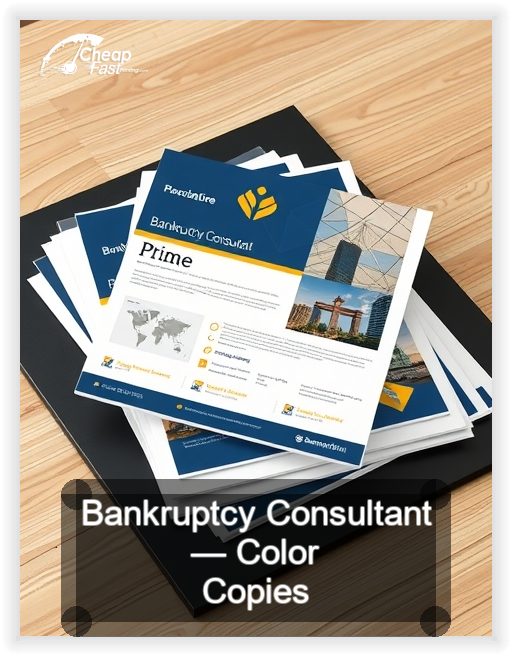 Bankruptcy Consultant business card design sample