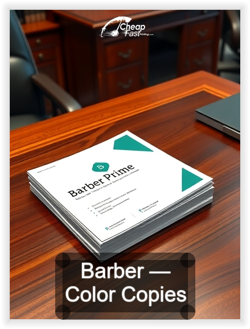 Barber business card design sample
