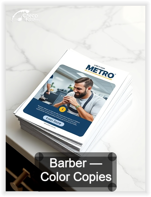 Barber business card design sample