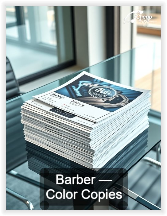Barber business card design sample