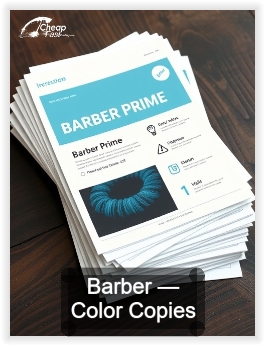 Barber business card design sample