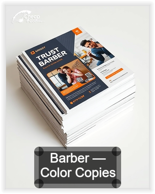 Barber business card design sample
