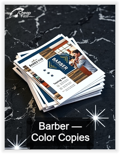 Barber business card design sample