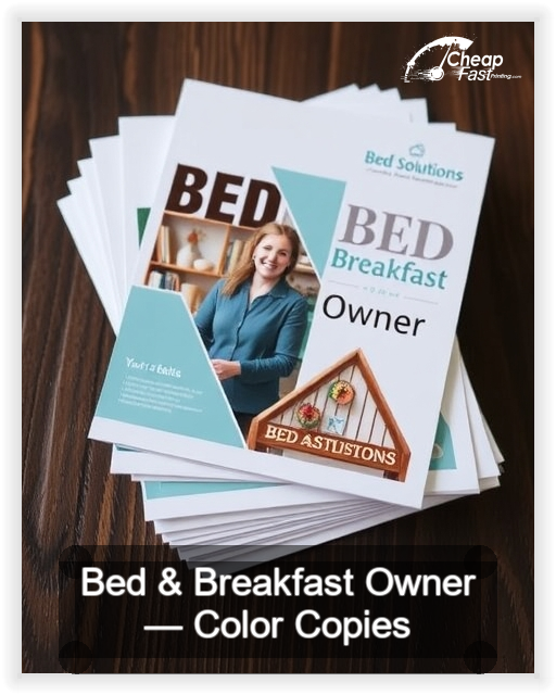 Bed And Breakfast Owner business card design sample