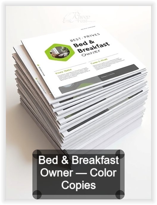 Bed And Breakfast Owner business card design sample