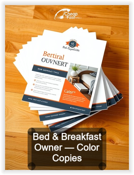 Bed And Breakfast Owner business card design sample