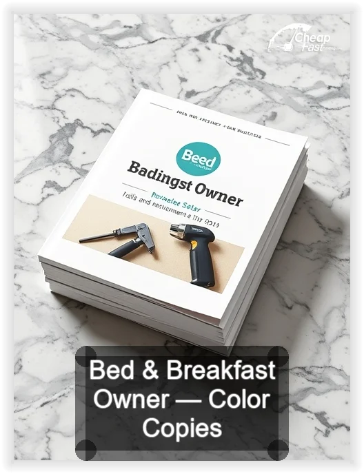 Bed And Breakfast Owner business card design sample