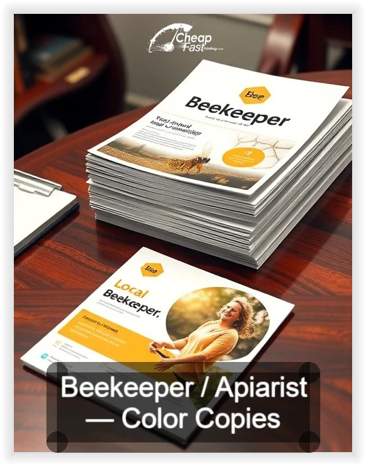 Beekeeper Apiarist business card design sample