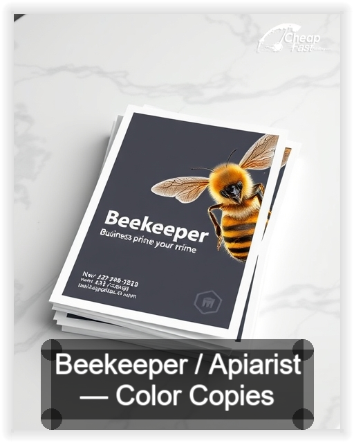 Beekeeper Apiarist business card design sample