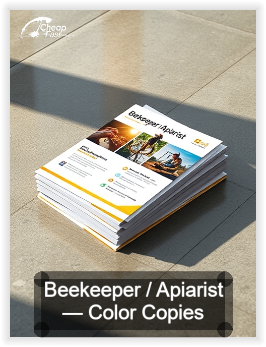 Beekeeper Apiarist business card design sample