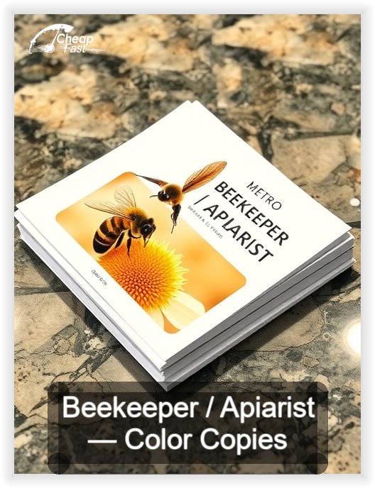 Beekeeper Apiarist business card design sample