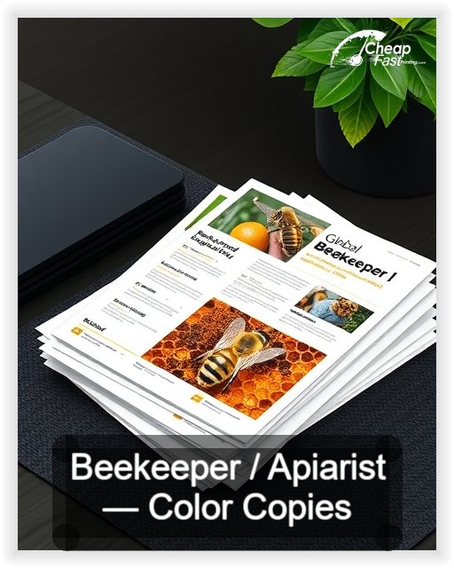 Beekeeper Apiarist business card design sample