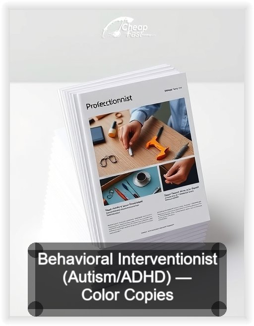 Behavioral Interventionist Autism Adhd business card design sample