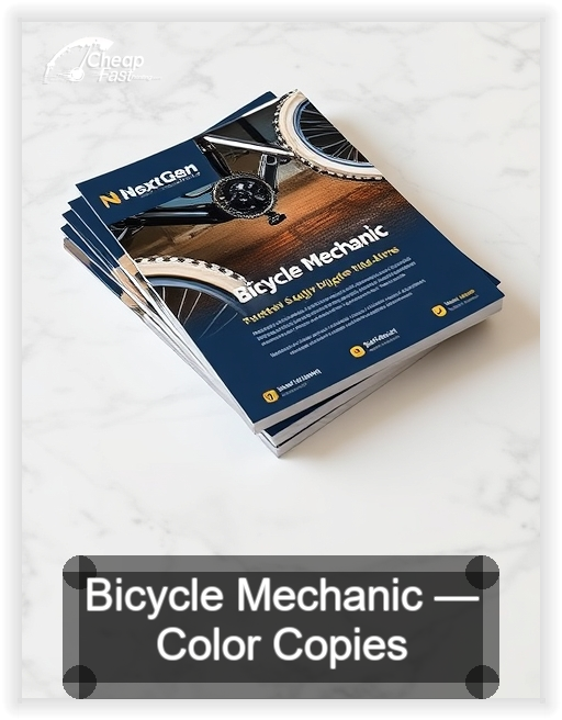 Bicycle Mechanic business card design sample