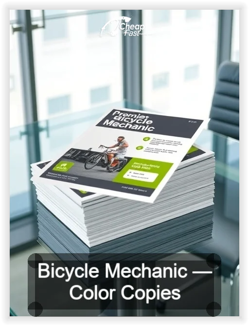 Bicycle Mechanic business card design sample