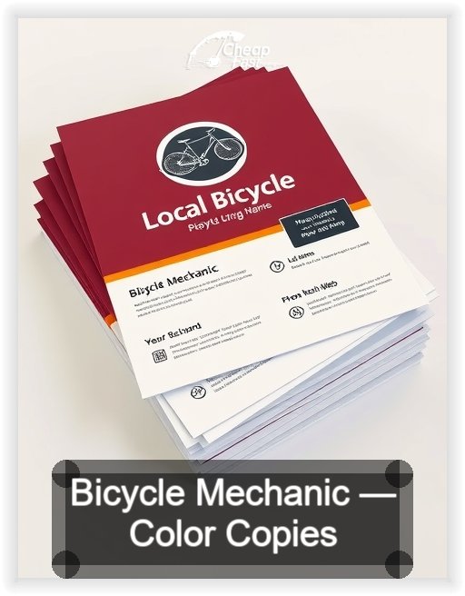 Bicycle Mechanic business card design sample