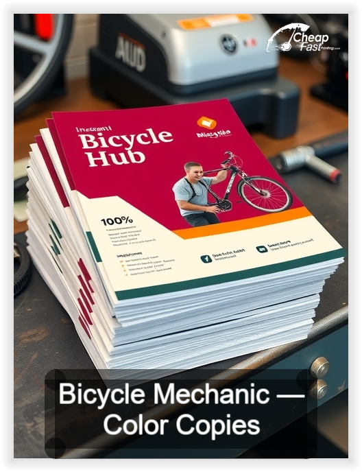 Bicycle Mechanic business card design sample