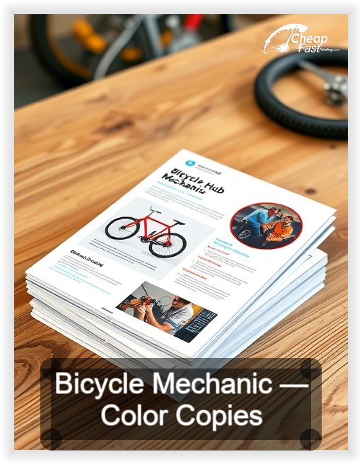 Bicycle Mechanic business card design sample