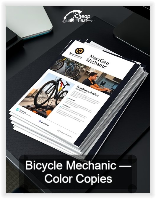 Bicycle Mechanic business card design sample