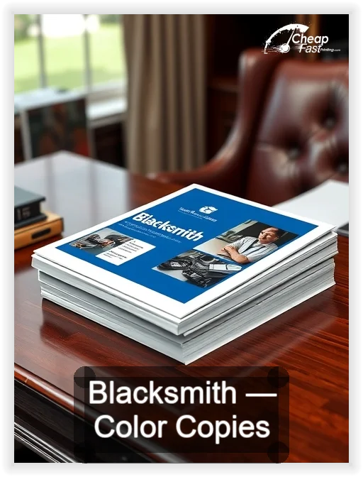 Blacksmith business card design sample