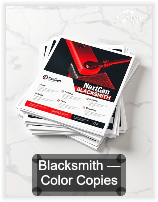 Blacksmith business card design sample