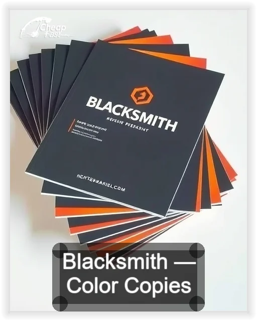 Blacksmith business card design sample