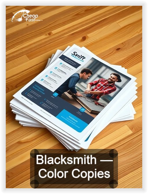 Blacksmith business card design sample