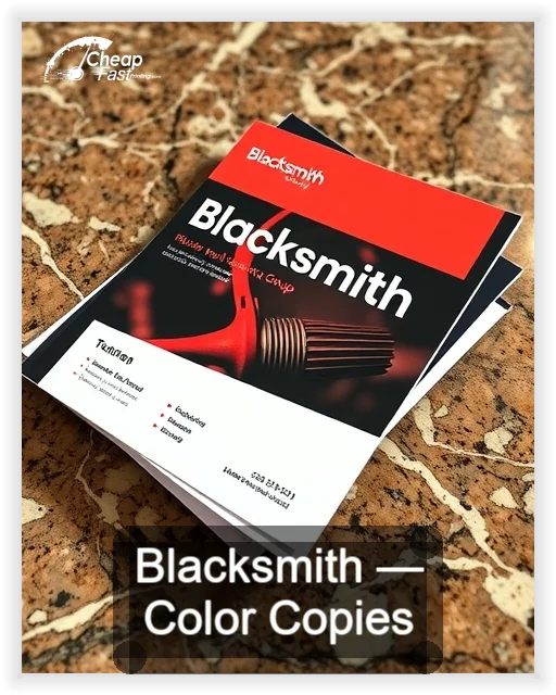 Blacksmith business card design sample