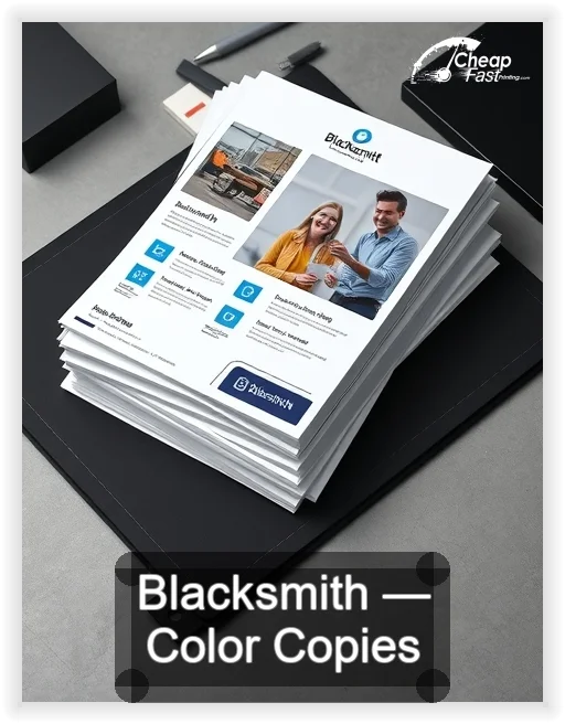 Blacksmith business card design sample