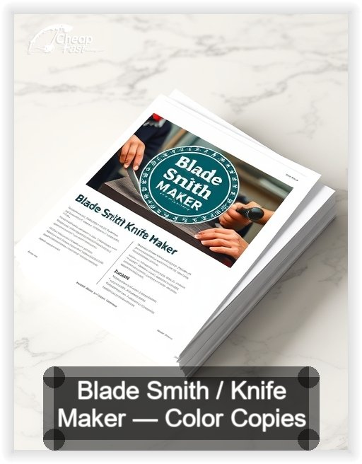 Blade Smith Knife Maker business card design sample