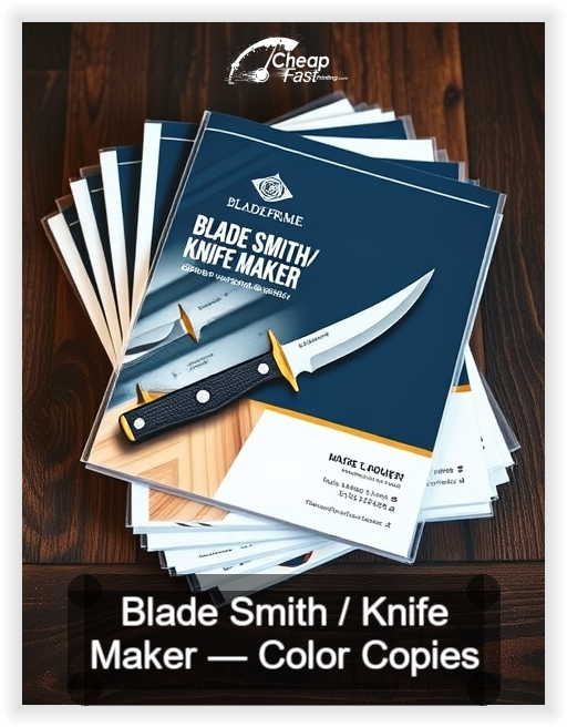 Blade Smith Knife Maker business card design sample