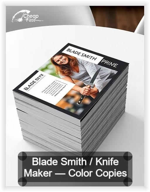 Blade Smith Knife Maker business card design sample