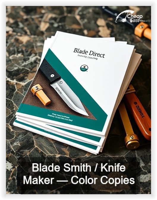 Blade Smith Knife Maker business card design sample