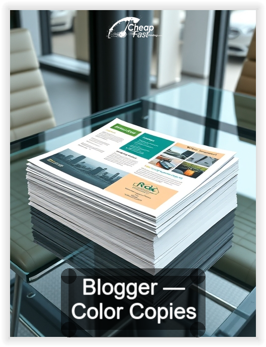 Blogger business card design sample