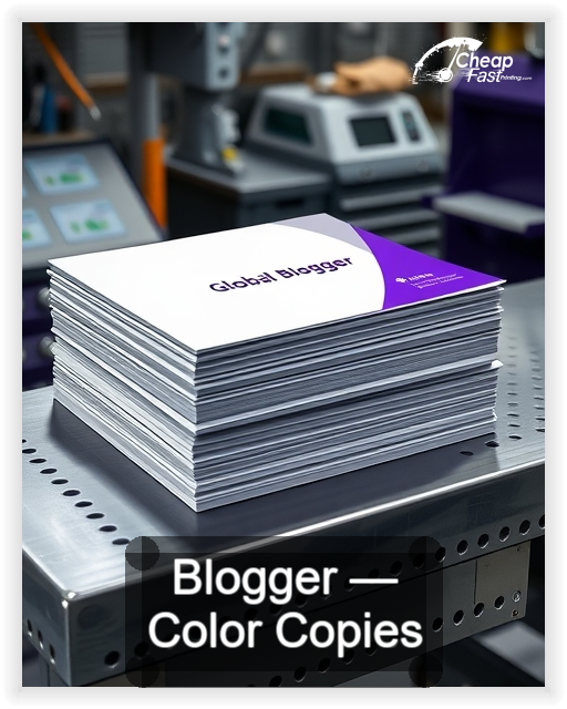 Blogger business card design sample