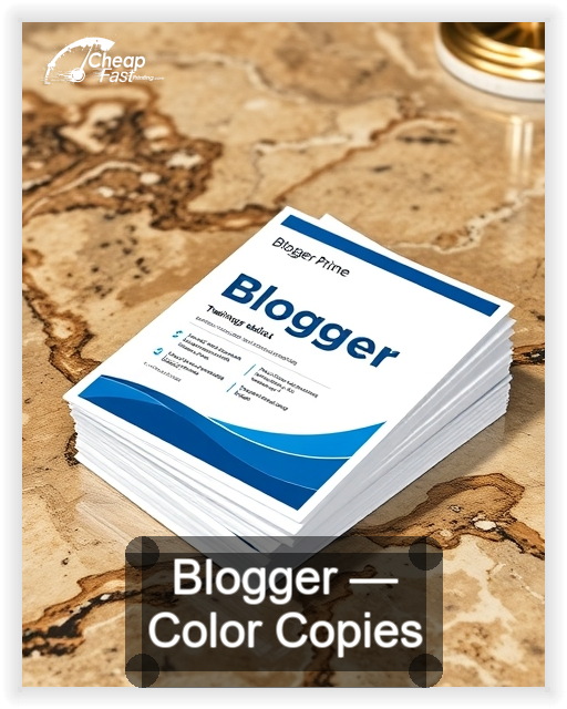 Blogger business card design sample