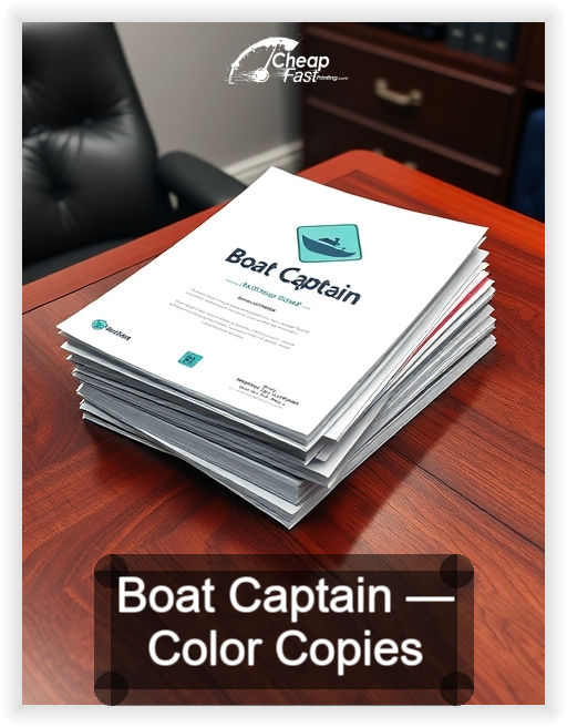 Boat Captain business card design sample